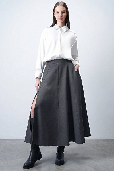 VAGGON Textured Maxi Skirt