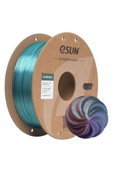 eSun Altın-Kırmızı-Yeşil Silk Mystic Pla Filament 1.75mm. 1Kg - Teknoartshop