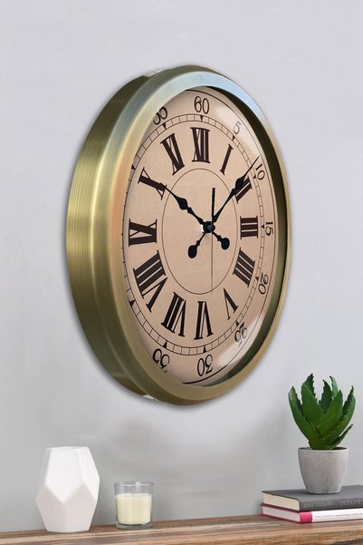 NW NessiWorld Zentime Nostalji Vintage 52 Cm Metal Duvar Saati/ Bay Her Telden