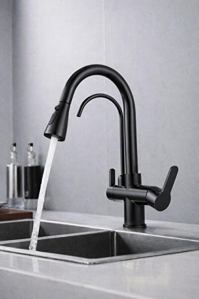 HT PRİMA Spiral Purified Three-Way Modern Design Kitchen Sink Faucet