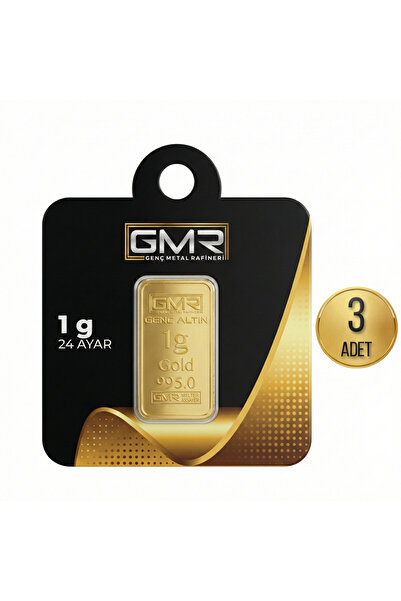 GMR 1 Gram Külçe Altın (3 adet) 995 Saflık Sertifikalı