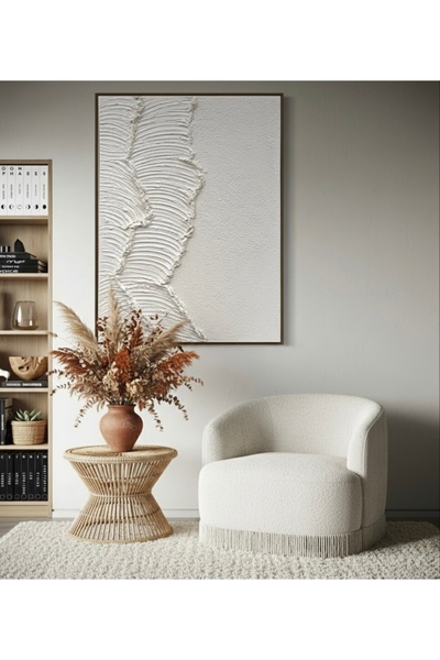 ASTRA STUDIO Ocean Dokulu Tablo 3 Boyutlu Tablo Alçı Tablo İskandinav Tablo M...