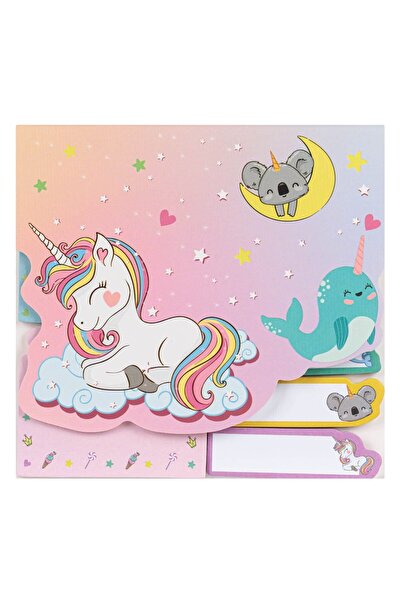 OEM Notite Adezive Animale Unicorni cu Coperta 120x12.5mm - 125File