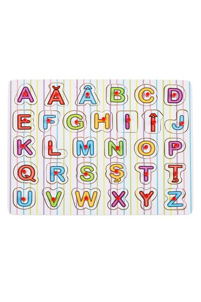 OEM Puzzle Incastru din Lemn Alfabetul (31 de piese) - 21.5x29.5cm