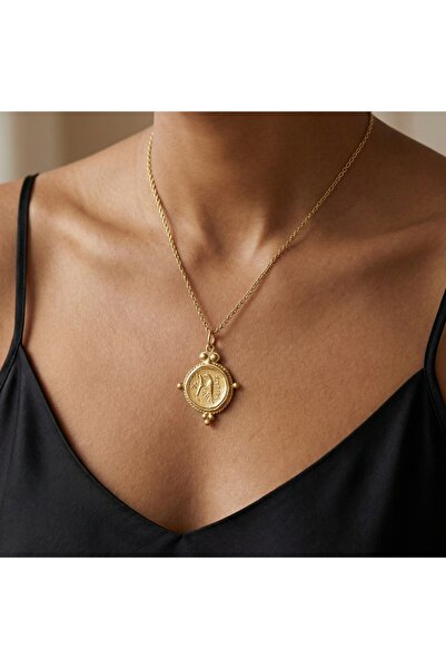 makeitbylove Sultan Kuş Figürlü Antik Para Gümüş Kolye Ucu - Özgürlük Sembolü...