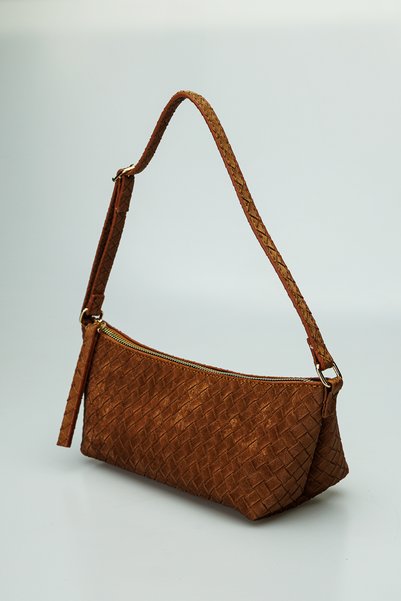 Shkup Women's Knitted Patterned Mini Shoulder and Hand Bag Daily Bag