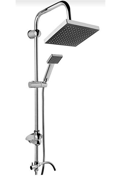 TURKEY Kare Lüks Paslanmaz Tepe Duş Seti Robot Duş Takımı Duş Set Banyo Fıski...