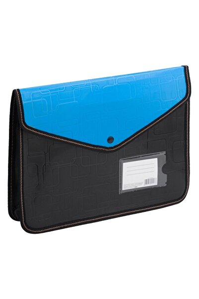 OEM Mapa Neagra Albastra cu Capsa 33x7x25cm