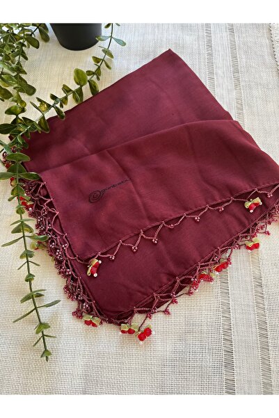 Handmade Kiraz boncuklu yazma