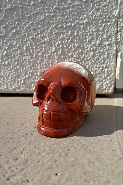 CRAZY TAKI TASARIM KIRMIZI JASPER DOĞALTAŞ KÜÇÜK (4 CM) KURU KAFA HEYKEL