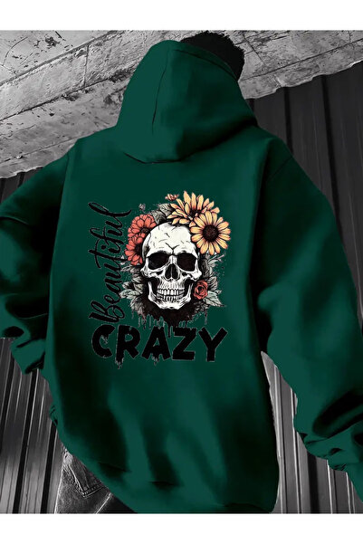 Flow touch Printed Unisex Oversized /Relaxed Fit Basic Thick/Fleece Lined Hoo...