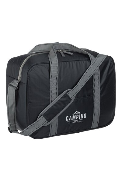 OEM Geanta Izoterma Neagra Gri 40x18x28cm - 20lt