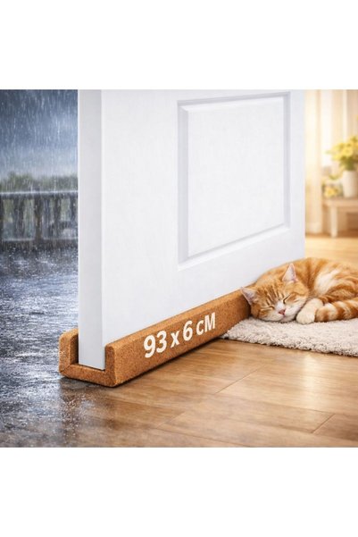 baffhome 4 Pieces under Door Windproofing Heat Insulation Sponge Cold Wind Preventer