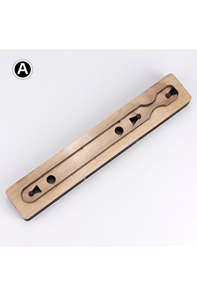 Choice1 A Wooden Punching Die Key Chain Stencil Tools Creative Keychain Handc...