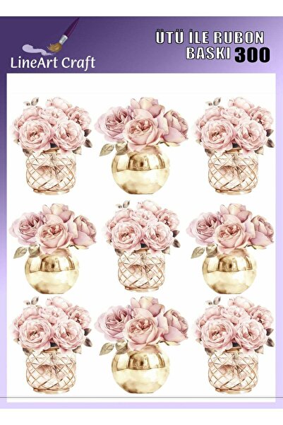 LİNEART Ütü ile Rubon Baskı Transfer No:RB300-30x30cm