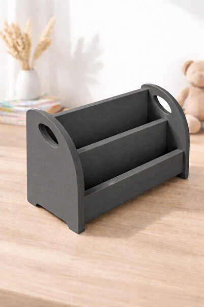 VARDAR Şık Çocuk Kitaplığı Antrasit - Kurulum Derdi Yok Hazır Montajlı Ürün (...