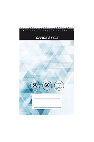 OEM Blue Spiral Lined Notebook 12.7x20.4cm - 50F