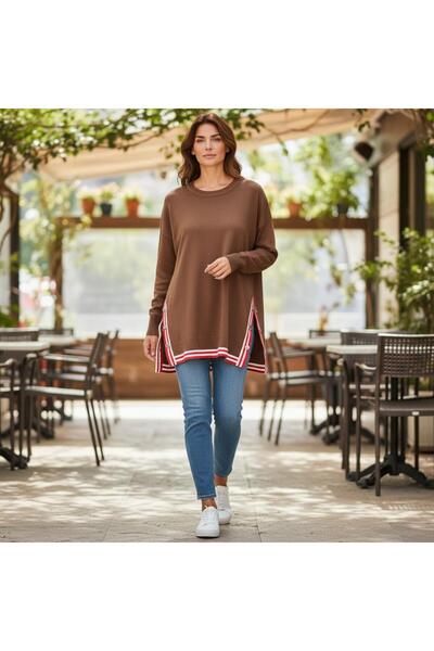 GÖMLEK GALERİSİ Women's Sport Crew Neck Knitwear Sweater Standard Fit (38-50)