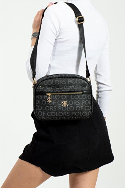 Çanta Trend Polo of Colors Empirme Print Black Women's Shoulder and Crossbody...