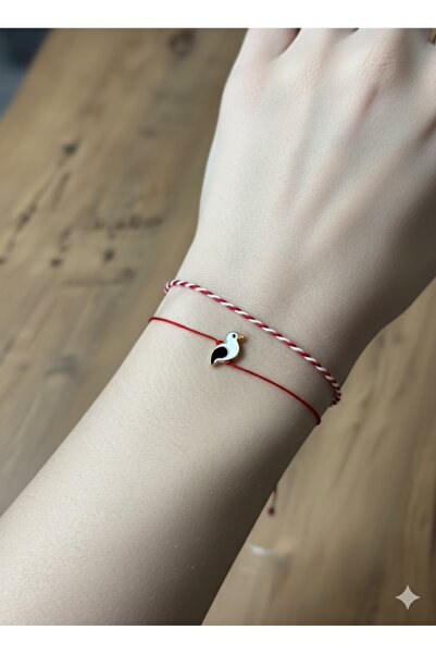Miyoste 2'li Marteniçka Bileklik Leylek Görselli Bileklik