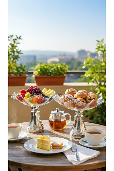 Generic Elegant fruit and dessert serving stand set, versatile