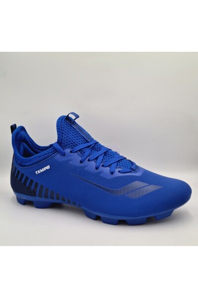 Lescon Pantofi de fotbal pentru bărbați Tempo 4 Sax Blue Slip-On cu șireturi