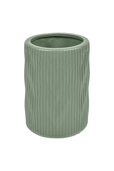 OEM Mint Green Ceramic Toothbrush Holder Ø7.5x11.5cm