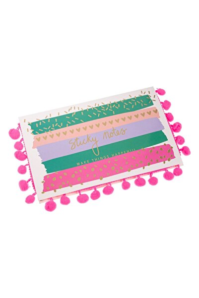 OEM Notite Adezive Forme cu Husa Pompon 13x21cm - 150F