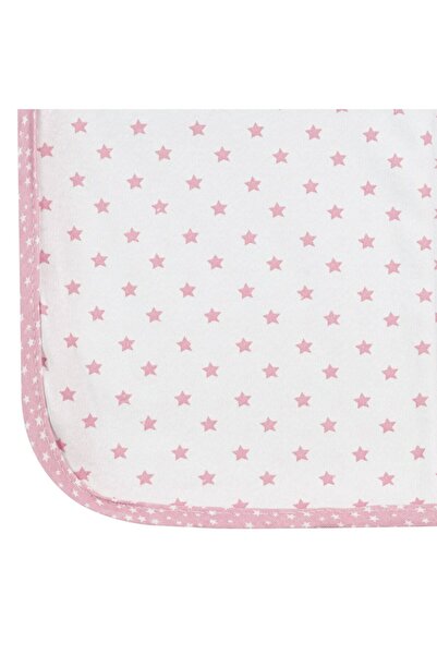 OEM Cotton Blanket for Crib Ecru Pink Stars 90x80cm