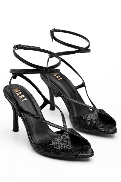 MARY Women's Heeled Sandals Thin Heel Sandals Ankle Strap Sandals Cross Strap...