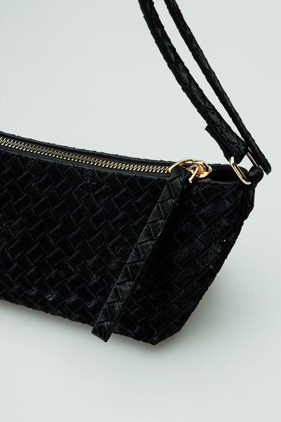 Shkup Women's Knitted Patterned Mini Shoulder and Hand Bag Daily Bag