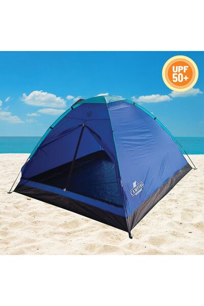 OEM Αδιάβροχη Σκηνή με Αντηλιακή Προστασία για 3 Άτομα (UPF50+) - 200x200x130εκ.