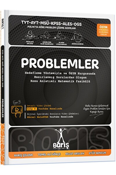 Özel Öğrenci Yayınları Barış Yayınları Problemler ve 2026 Tayfa Ahşap Poster