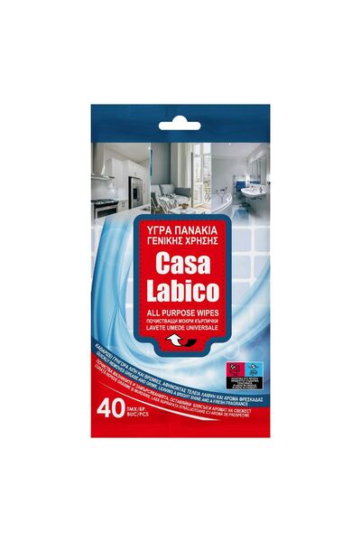 OEM Υγρά μαντηλάκια καθαρισμού Casa Labico Universal - 40 τεμάχια