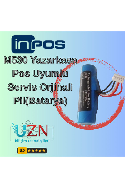 inPOS M530 Yazar Kasa Bataryası - 1. Kalite Uzun Ömürlü Servis Pili