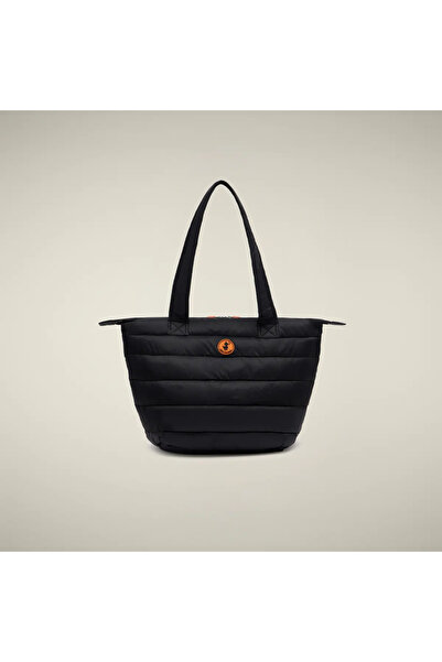SAVE THE DUCK Unisex Orta Boy Shopper Çanta Siyah - Caron