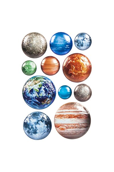 OEM 3D Solar System Stickers 11pcs