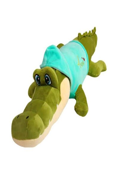 strong group Tişörtlü Peluş Timsah 57 cm - Yumuşak Uyku Arkadaşı Timsah Oyunc...