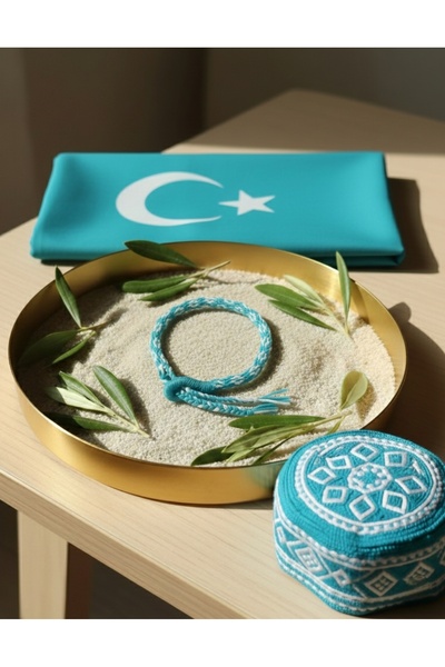 Günebakan Kumihimo İp Bileklik – Doppa (Doğu Türkistan)