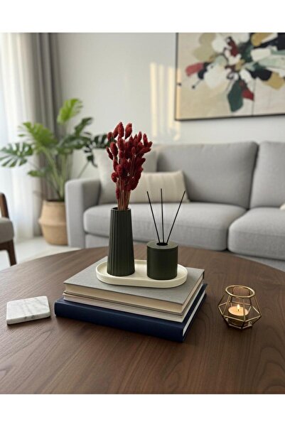 ALPİ HOME Vazo Ve Kokuluk Şişesi Seti