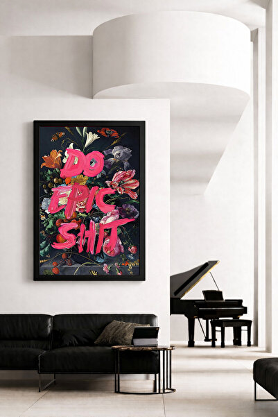 Koi Art Design Μαύρο πλαίσιο, μονοκόμματος πίνακας με θέμα τη μοντέρνα τέχνη,...