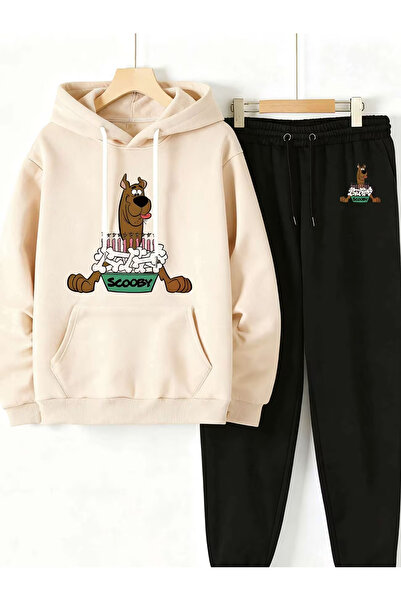 Flow touch Sweatshirt Sweatpants Jogger - Printed Sweatpants Set Hooded