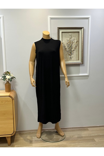 FFK TESETTÜR GİYİM Uzun İçlik Elbise 135 cm Kolsuz Bisiklet Yakalı Astar Kali...