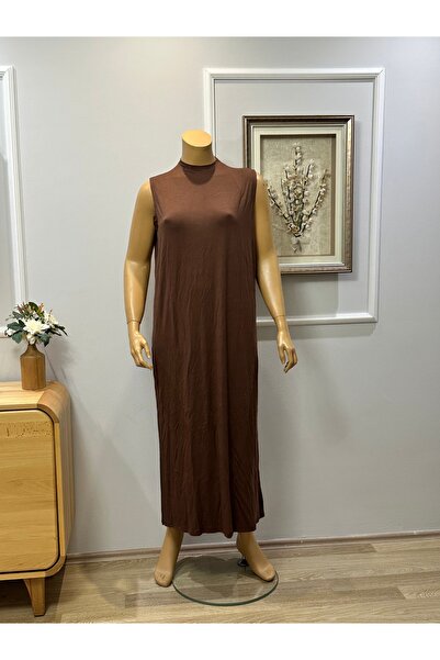 FFK TESETTÜR GİYİM Uzun İçlik Elbise 135 cm Kolsuz Bisiklet Yakalı Astar Kali...