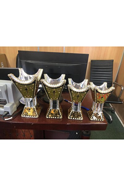 GENERAL Seven and Palm Gold Incense Burner Set, 4 Pieces