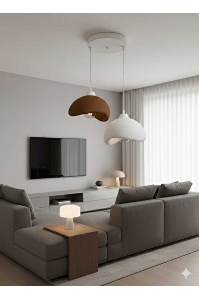 Dropcek eticaret Dekoratif Kahve Ve Beyaz Beton Görünümlü İskandinav & Bohem ...