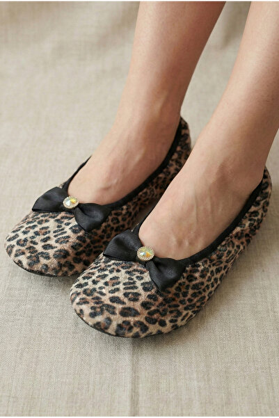 Mijja أحذية منزلية مخملية مزينة بفيونكة مرصعة بالحجارة، هدية يومية، هدية الحج...