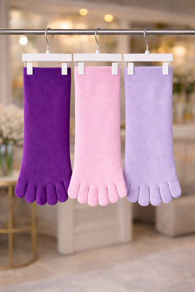 BNN GRUP Κάλτσες δαχτύλων από μπαμπού που πλένονται, συσκευασία 3 τεμαχίων