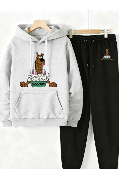 Flow touch Sweatshirt Sweatpants Jogger - Printed Sweatpants Set Hooded