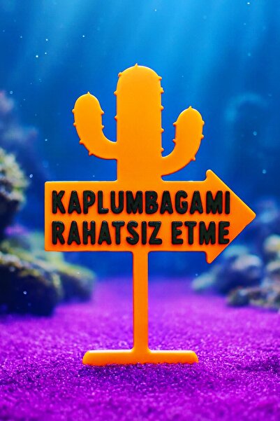 T×DEM Kaplumbaga Bahçesi için Kaplumbağamı Rahatsız Etme Dekoru ( Karma Renkl...